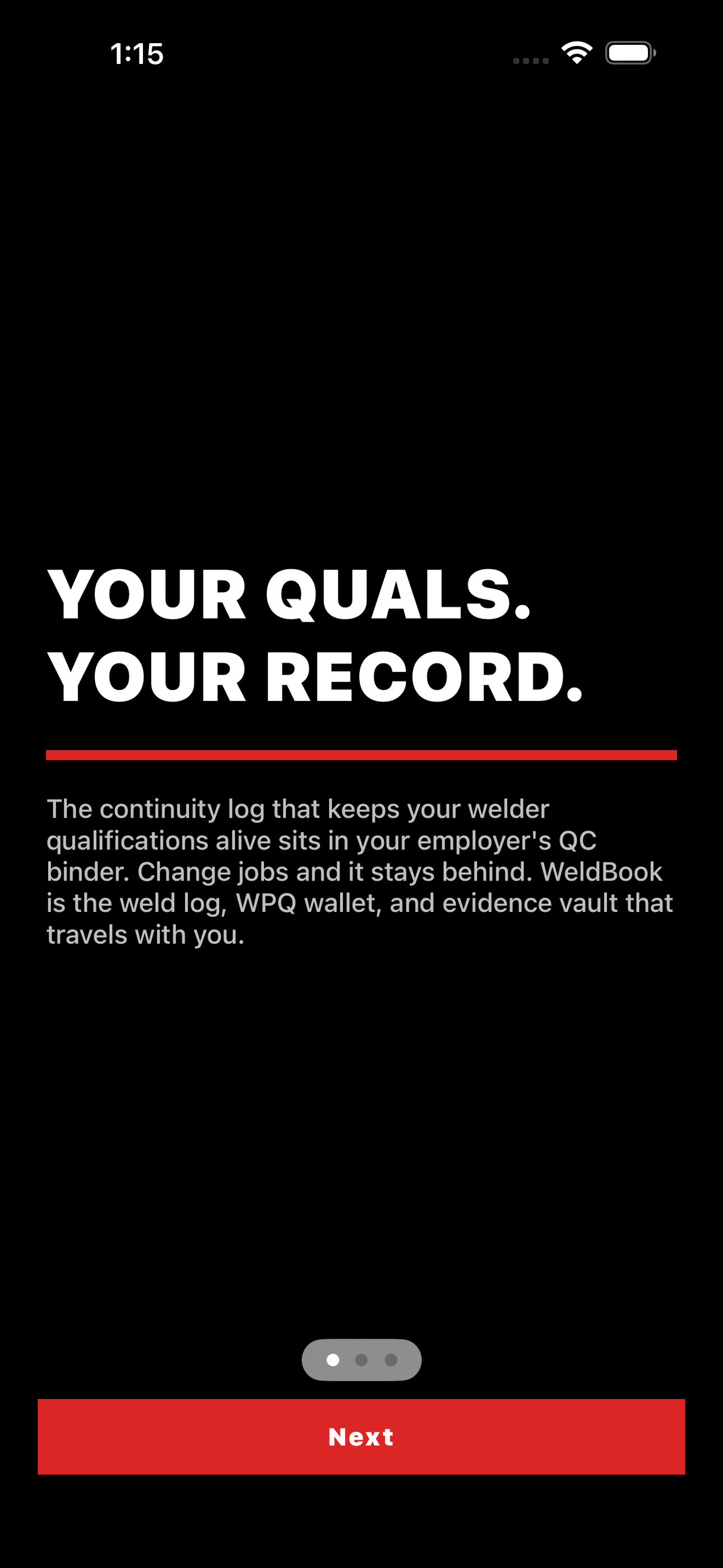 WeldBook screenshot 1 of 8