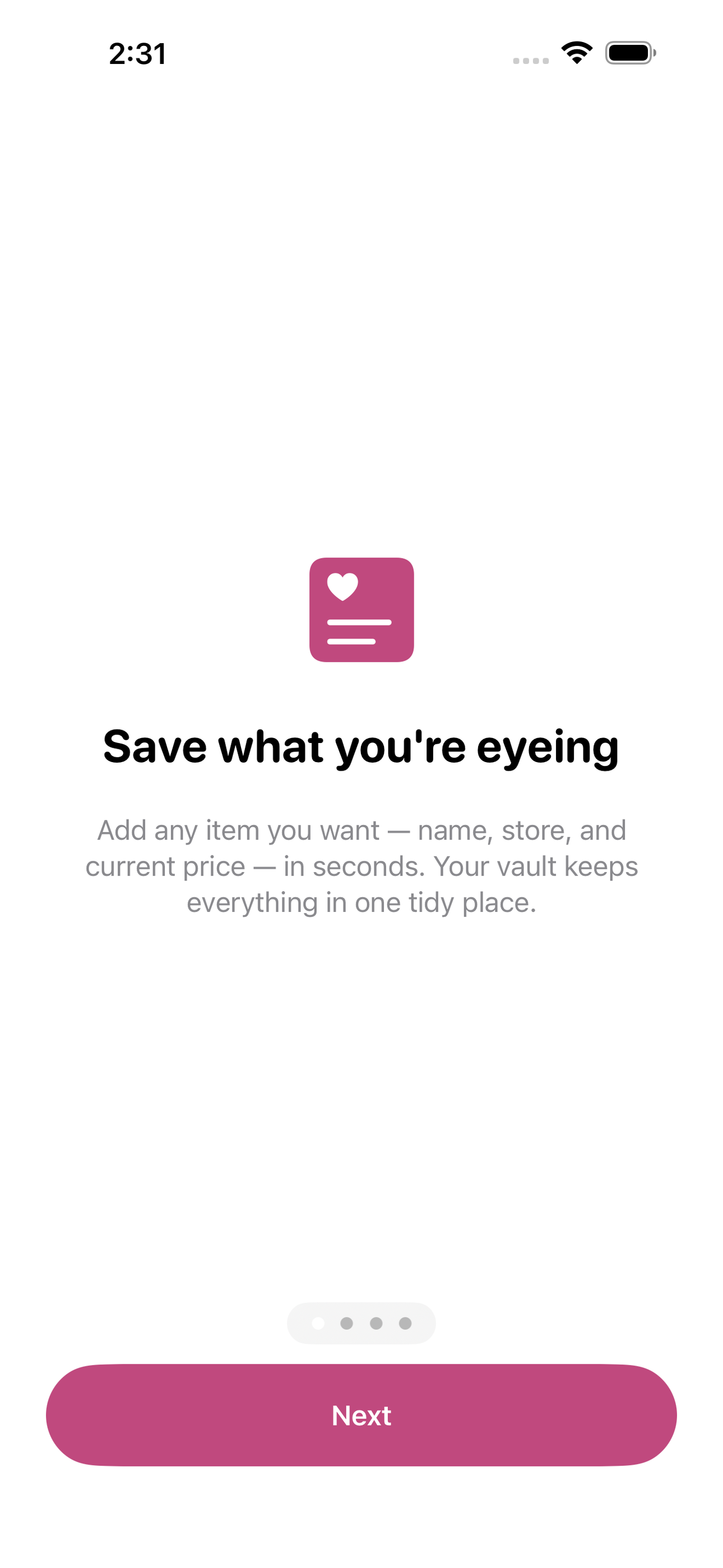 Wishvault screenshot 1 of 8