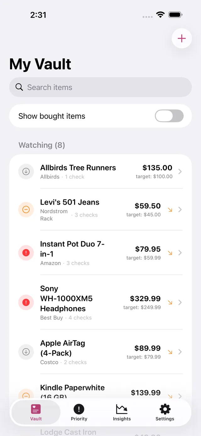 Wishvault screenshot 3