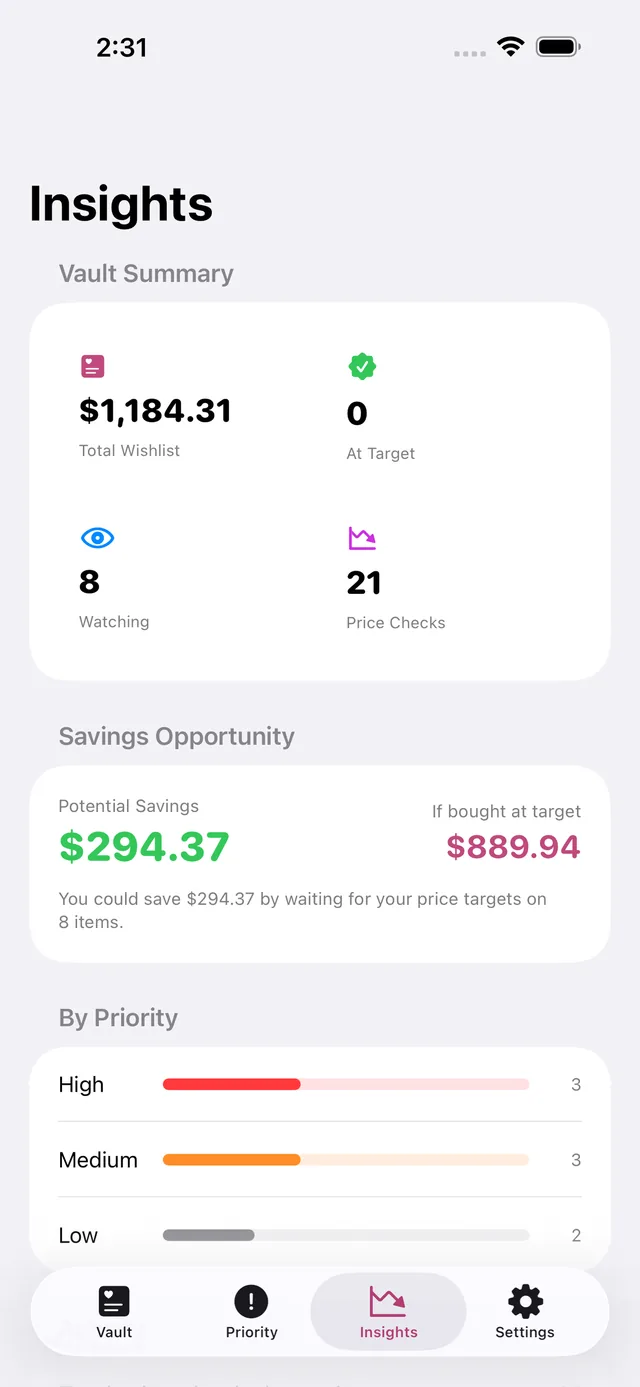 Wishvault screenshot 6