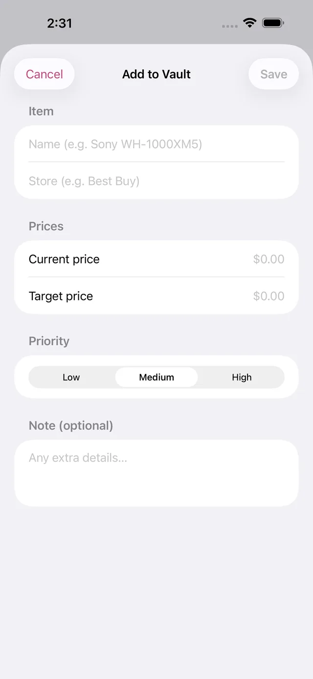 Wishvault screenshot 8