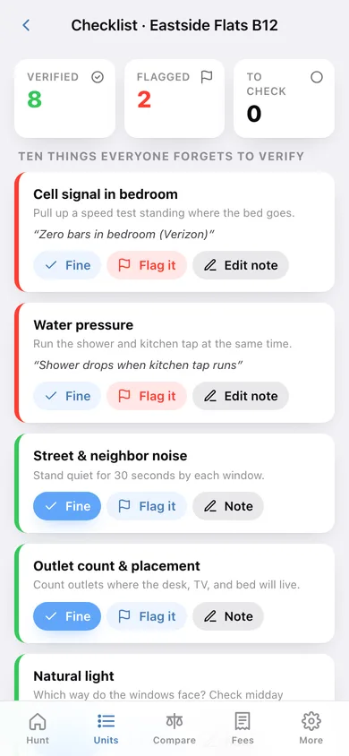 AptBook web app — screen 2