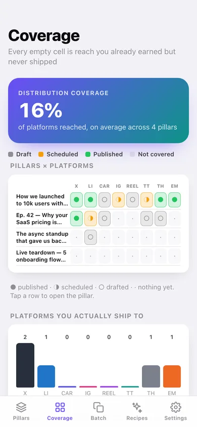 Atomizer web app — screen 2