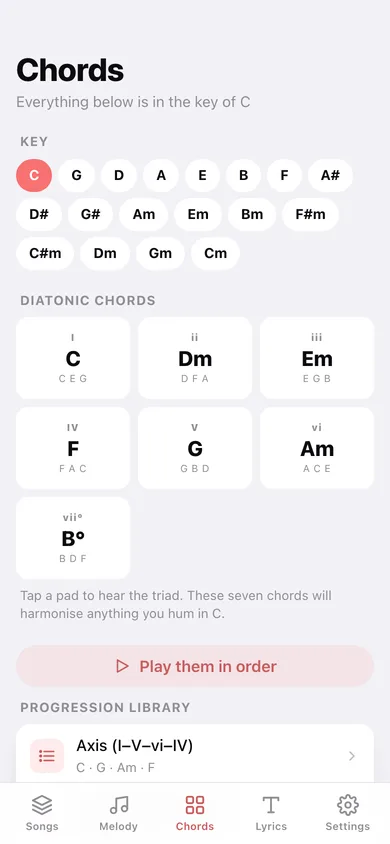 Bandmate web app — screen 3