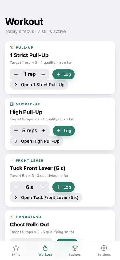 Barwork web app — screen 3