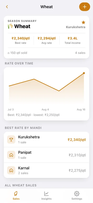 Bhav web app — screen 2