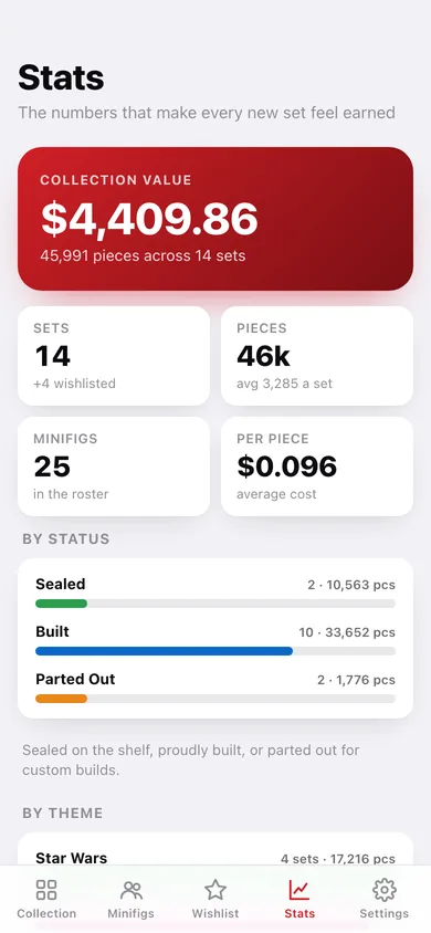 Bricklog web app — screen 3