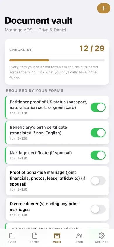 Brieflet web app — screen 2