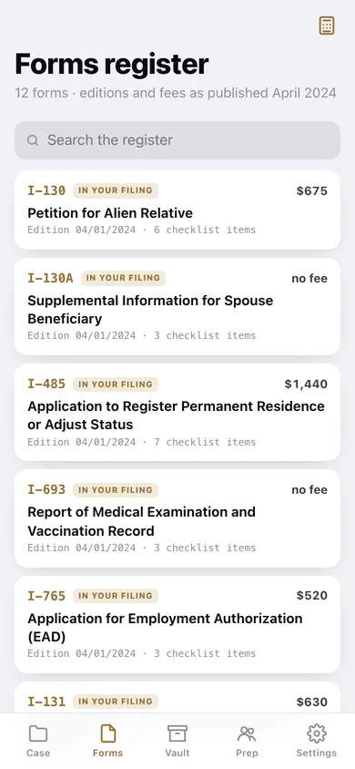 Brieflet web app — screen 3