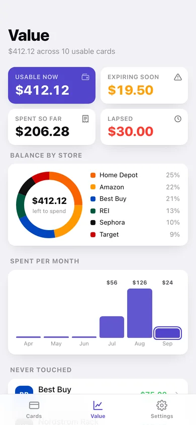 Cardkeep web app — screen 3