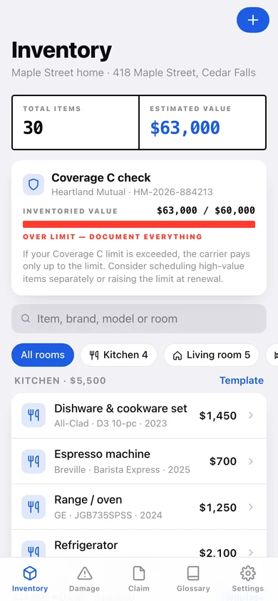 Claimwise web app — screen 1