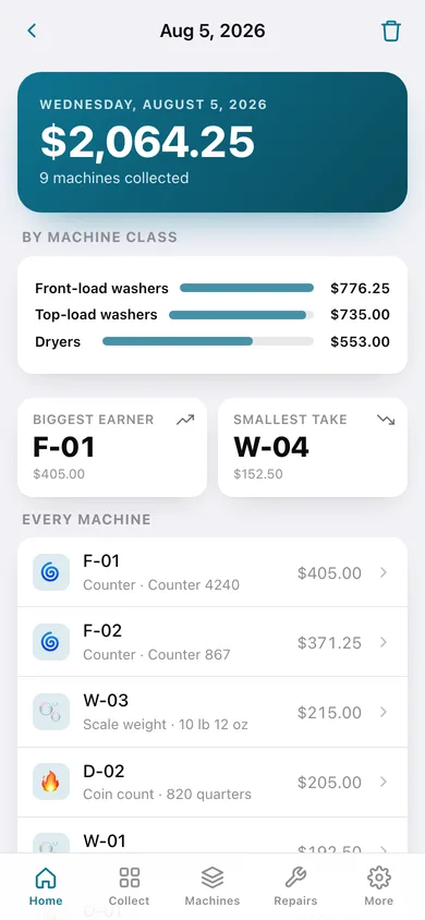CoinCount web app — screen 2