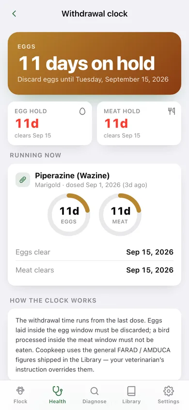 Coopkeep web app — screen 2