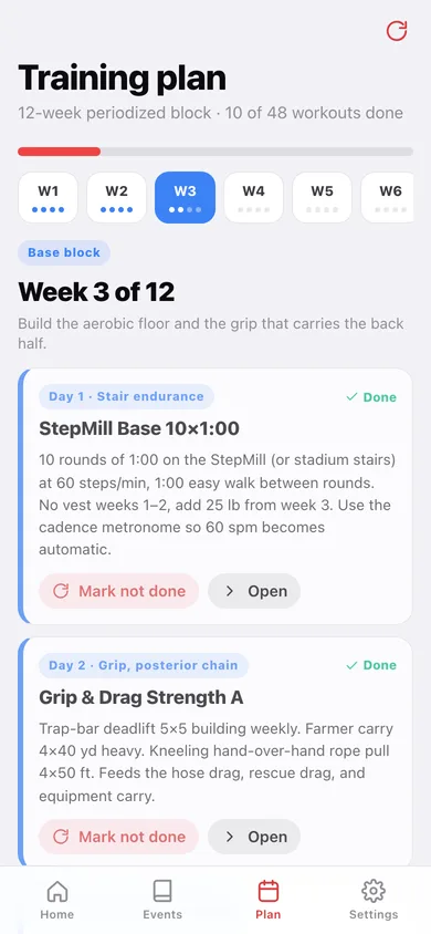 CPAT Ready web app — screen 3
