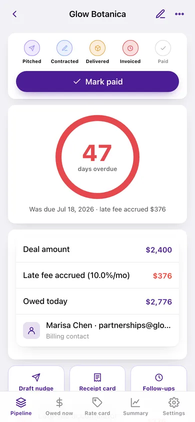 DealChase web app — screen 2