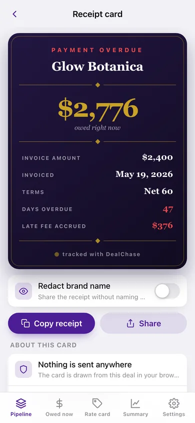 DealChase web app — screen 3