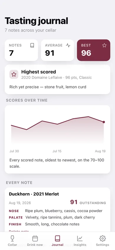 Decant web app — screen 3