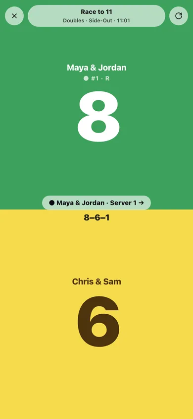 Kitchen web app — screen 2