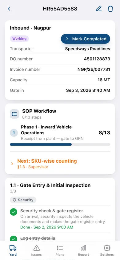DockLedger web app — screen 2