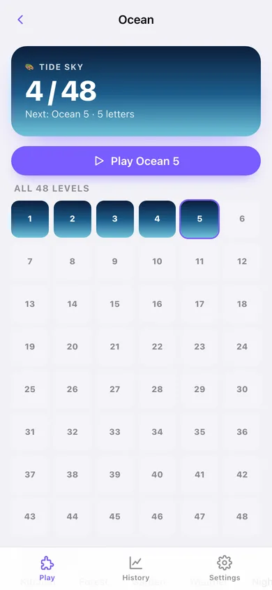 Driftword web app — screen 3