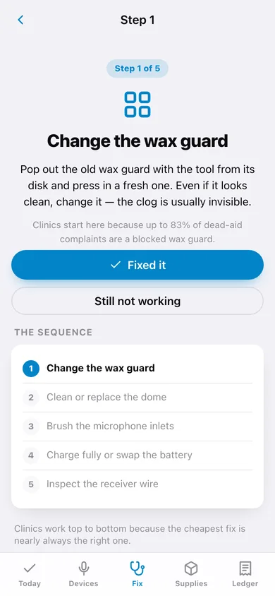 Earkeep web app — screen 3