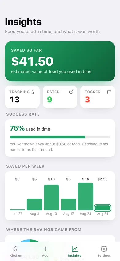 Eat First web app — screen 2