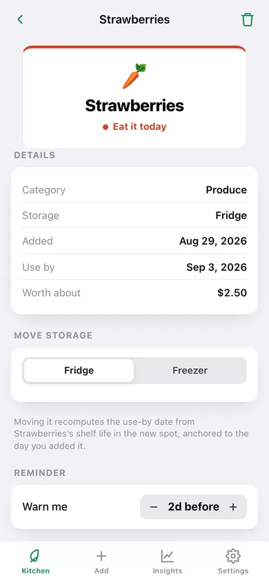 Eat First web app — screen 3