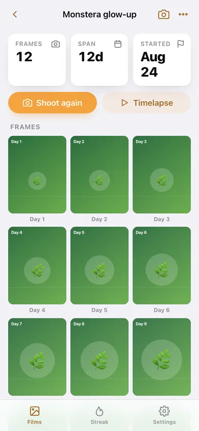 GhostFrame web app — screen 2