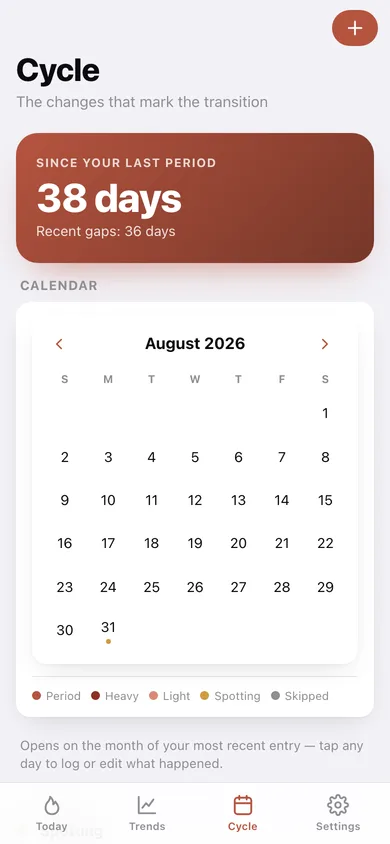 Ember Log web app — screen 3