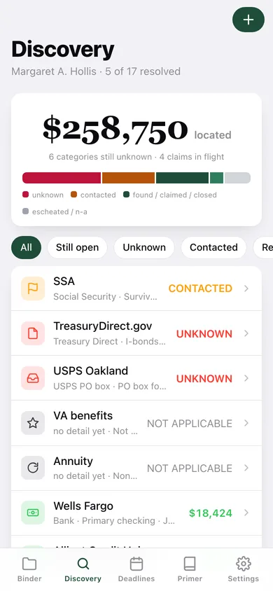 Estatey web app — screen 2