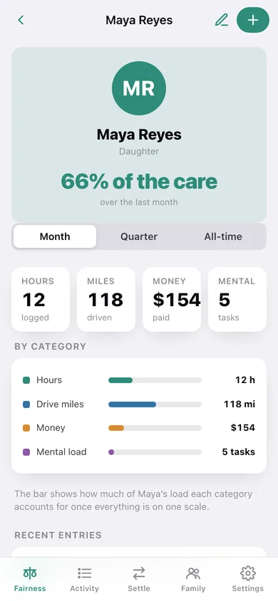 Evenhand web app — screen 3