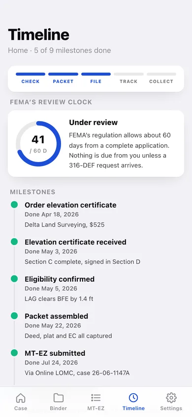 FloodFolio web app — screen 3