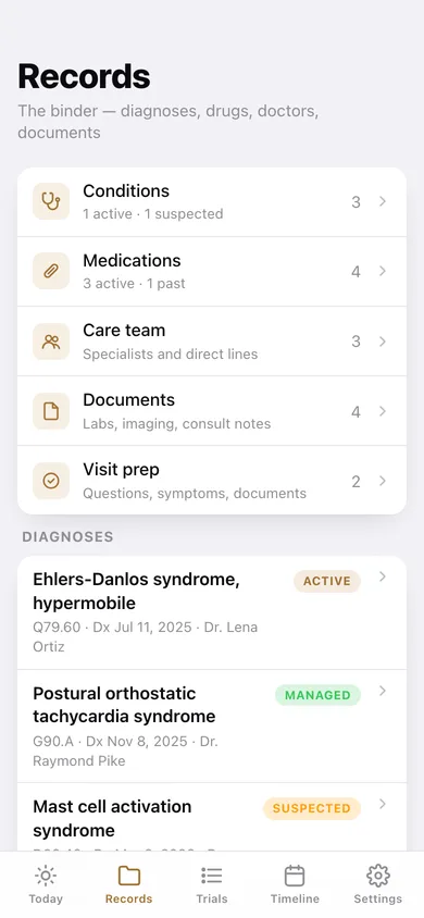 Foundling web app — screen 2