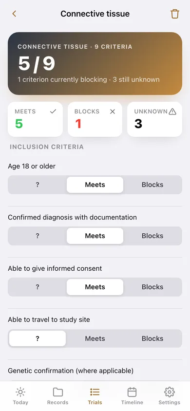 Foundling web app — screen 3