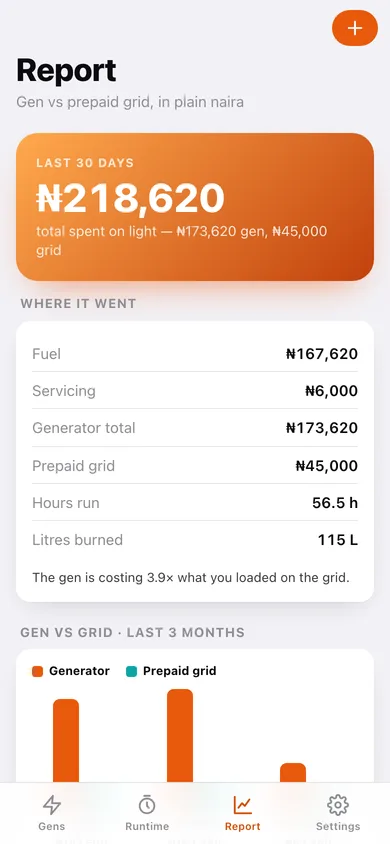 Genny web app — screen 2