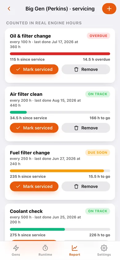 Genny web app — screen 3