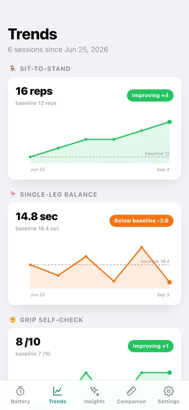 HoldStrong web app — screen 2