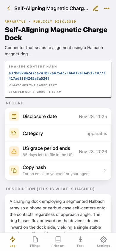 Inventr web app — screen 2