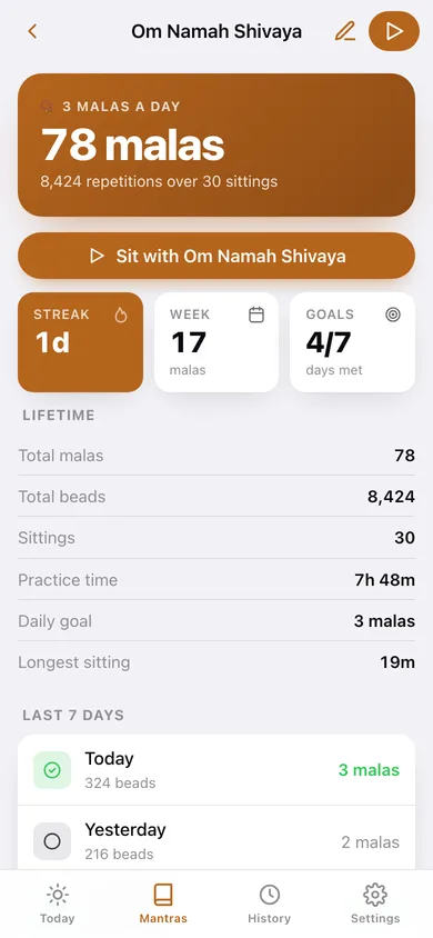 Japa web app — screen 3