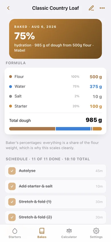 Levain web app — screen 3