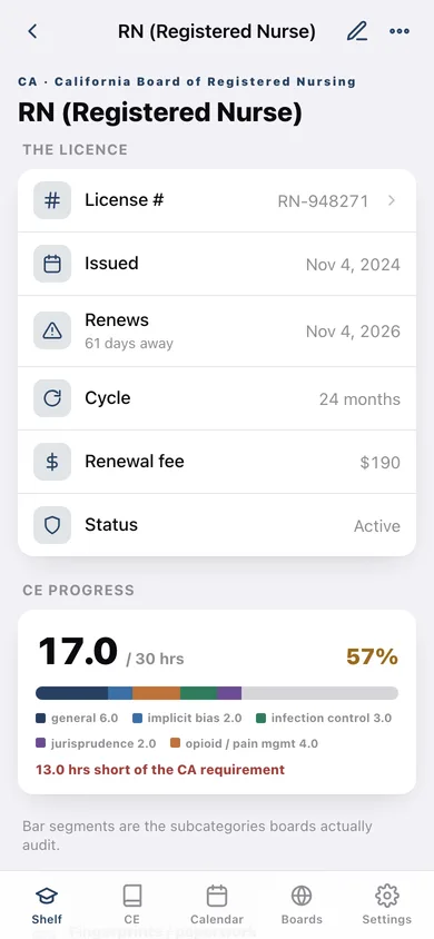 Licenseur web app — screen 2