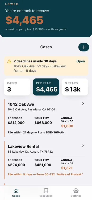 Lower web app — screen 1