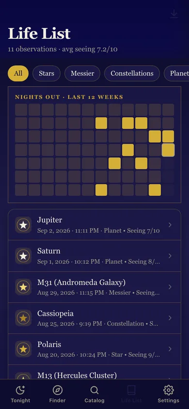 Nightsight web app — screen 3