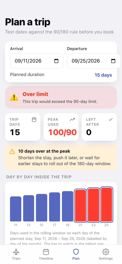 Ninety web app — screen 2