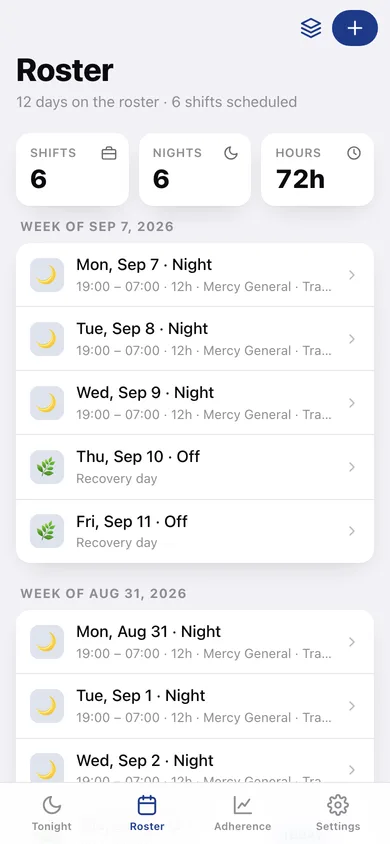 Nocta web app — screen 2