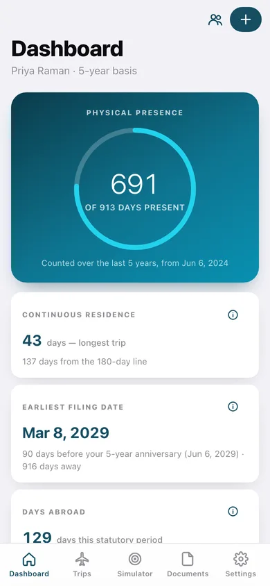 OathDay web app — screen 1