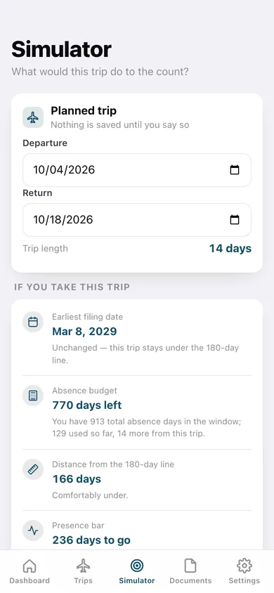 OathDay web app — screen 2