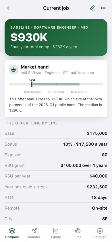 Offergrade web app — screen 2