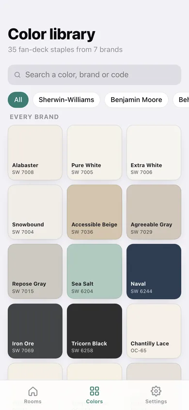 Paintkeep web app — screen 3
