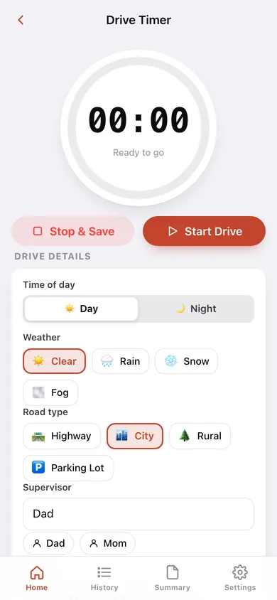 Permitlog web app — screen 2